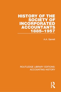 Front cover_History Of The Society Of Incorporated Accountants 1885-1957