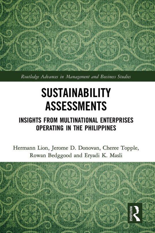Front cover_Sustainability Assessments