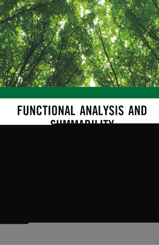 Couverture_Functional Analysis And Summability