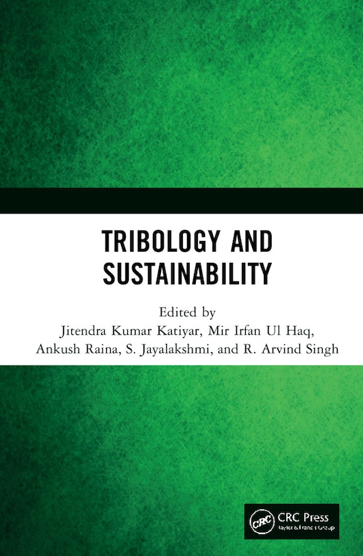 Front cover_Tribology And Sustainability