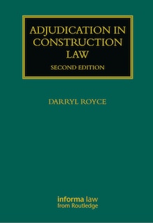 Front cover_Adjudication in Construction Law