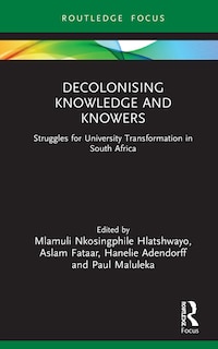 Front cover_Decolonising Knowledge and Knowers