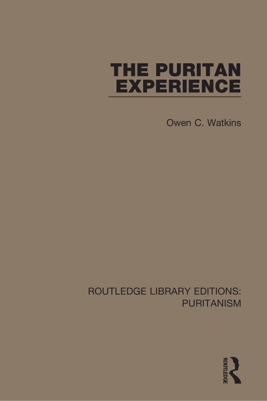 Front cover_The Puritan Experience