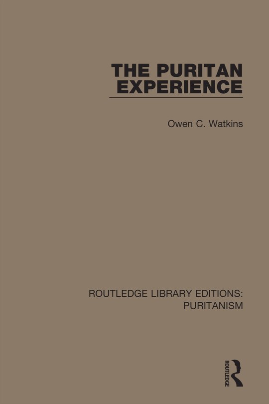 Front cover_The Puritan Experience