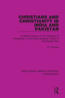 Front cover_Christians and Christianity in India and Pakistan