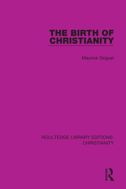 Front cover_The Birth of Christianity