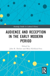 Front cover_Audience and Reception in the Early Modern Period
