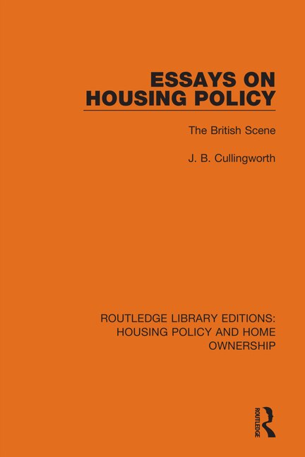 Front cover_Essays on Housing Policy