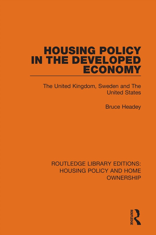 Couverture_Housing Policy in the Developed Economy