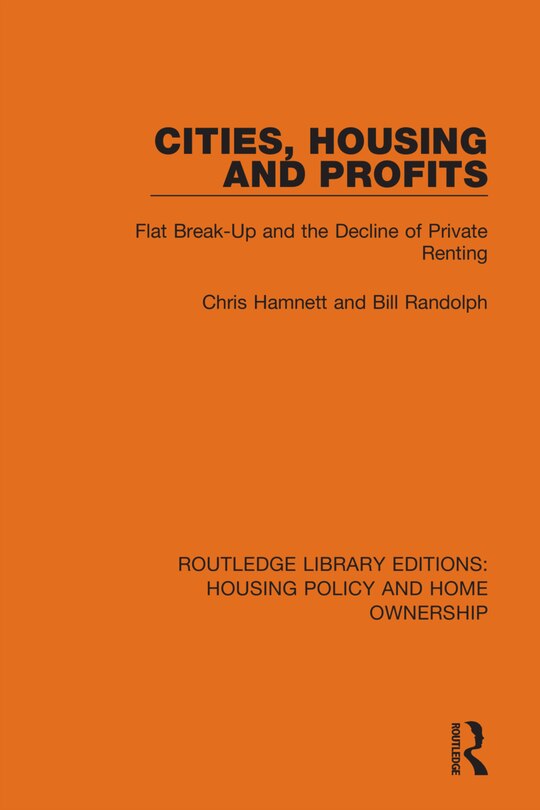 Front cover_Cities, Housing and Profits