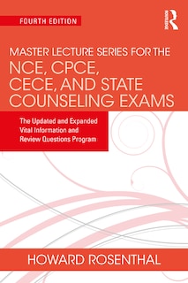 Front cover_Master Lecture Series for the NCE, CPCE, CECE, and State Counseling Exams