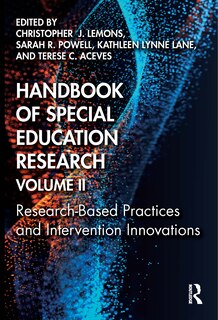 Couverture_Handbook Of Special Education Research, Volume Ii