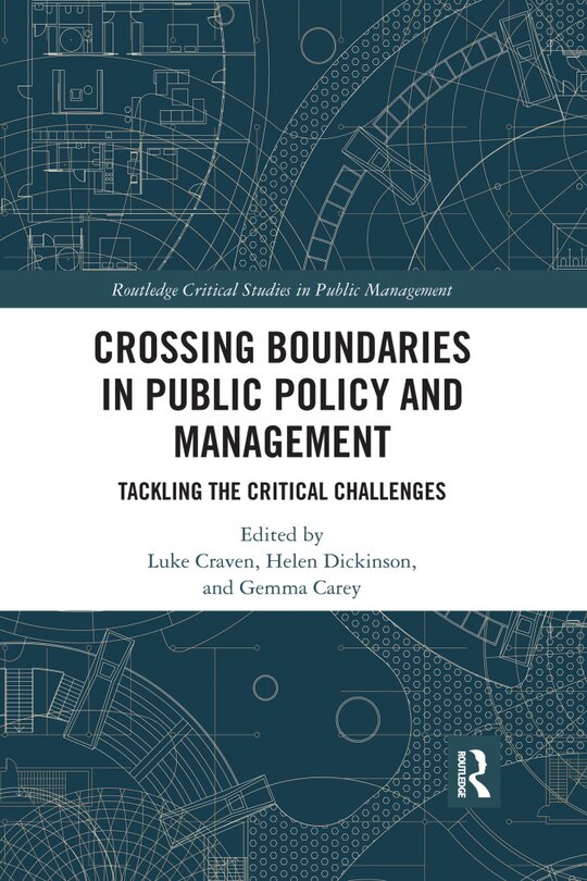 Couverture_Crossing Boundaries In Public Policy And Management