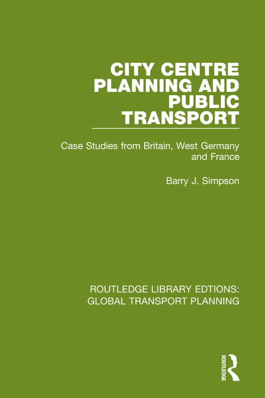 Front cover_City Centre Planning and Public Transport