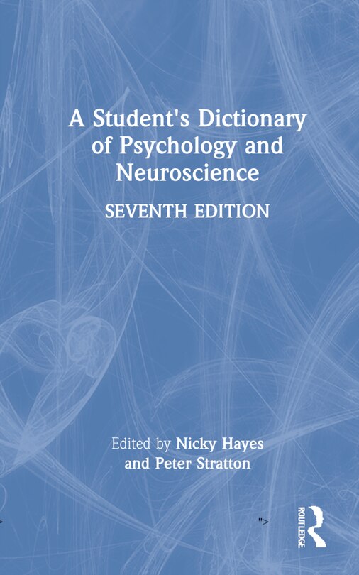 Couverture_A Student's Dictionary Of Psychology And Neuroscience
