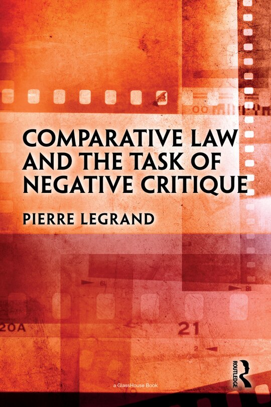 Front cover_Comparative Law and the Task of Negative Critique