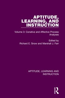Front cover_Aptitude, Learning, and Instruction