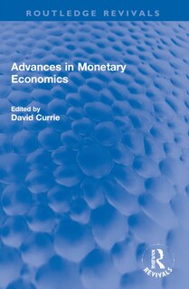 Front cover_Advances in Monetary Economics