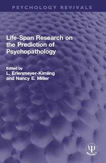 Couverture_Life-Span Research on the Prediction of Psychopathology