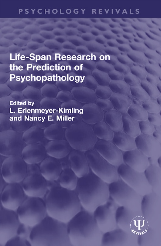 Couverture_Life-Span Research on the Prediction of Psychopathology
