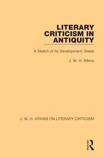 Front cover_Literary Criticism in Antiquity