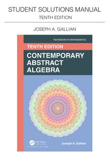 Front cover_Student Solutions Manual For Gallian's Contemporary Abstract Algebra