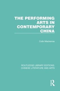 Front cover_The Performing Arts in Contemporary China