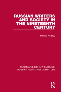 Couverture_Russian Writers And Society In The Nineteenth Century