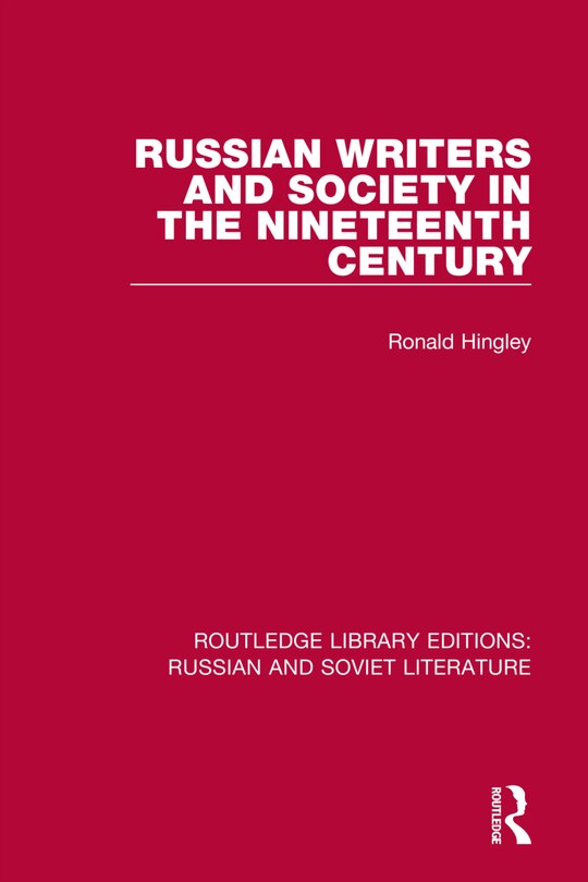 Front cover_Russian Writers and Society in the Nineteenth Century