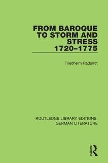 Front cover_From Baroque To Storm And Stress 1720-1775