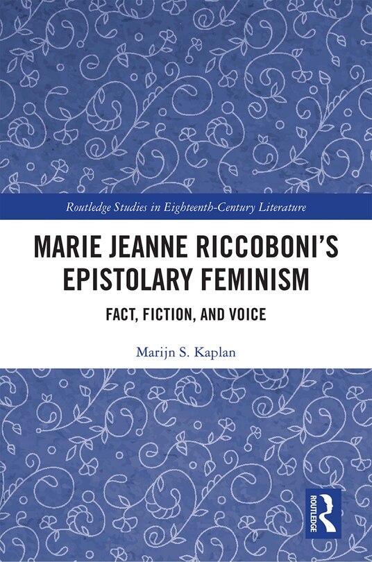 Front cover_Marie Jeanne Riccoboni's Epistolary Feminism