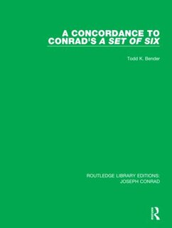 Couverture_A Concordance To Conrad's A Set Of Six