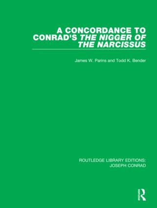 Couverture_A Concordance To Conrad's The Nigger Of The Narcissus