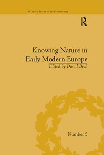 Front cover_Knowing Nature In Early Modern Europe