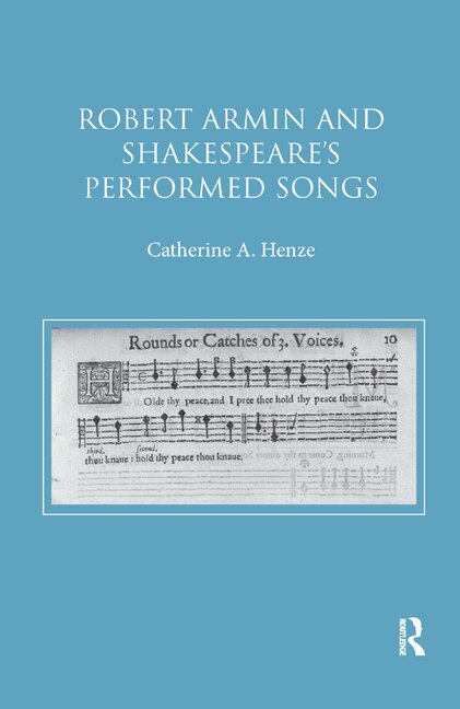 Couverture_Robert Armin And Shakespeare's Performed Songs
