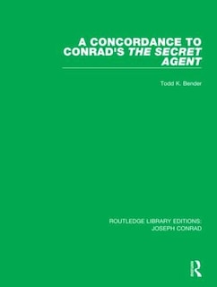 Couverture_A Concordance To Conrad's The Secret Agent