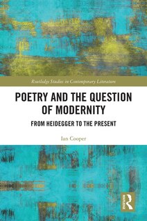 Front cover_Poetry And The Question Of Modernity