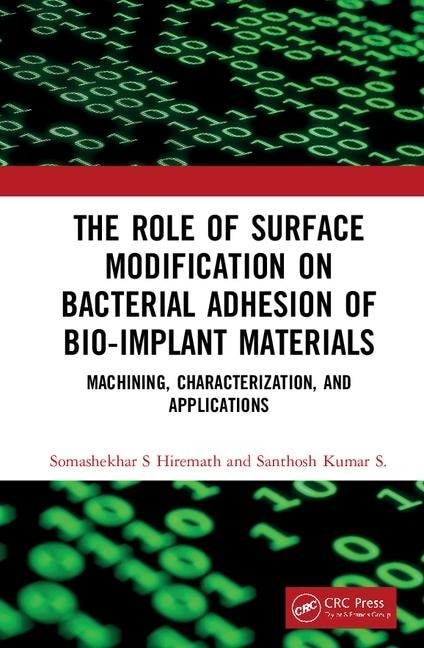 The Role Of Surface Modification On Bacterial Adhesion Of Bio-implant Materials: Machining, Characterization, And Applications