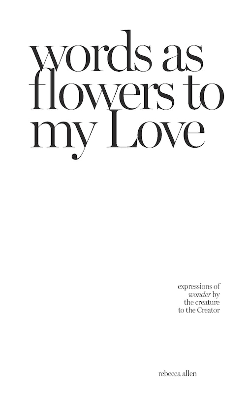 Front cover_words as flowers to my Love