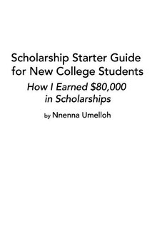 Front cover_Scholarship Starter Guide for New College Students