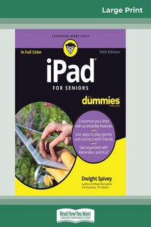 Couverture_Ipad For Seniors For Dummies, 10th Edition (16pt Large Print Edition)