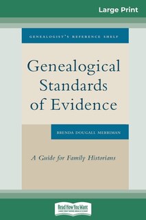 Couverture_Genealogical Standards Of Evidence