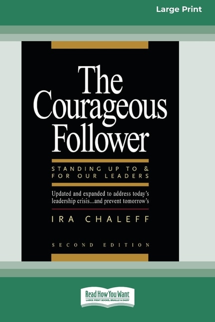 Front cover_The Courageous Follower [Standard Large Print 16 Pt Edition]