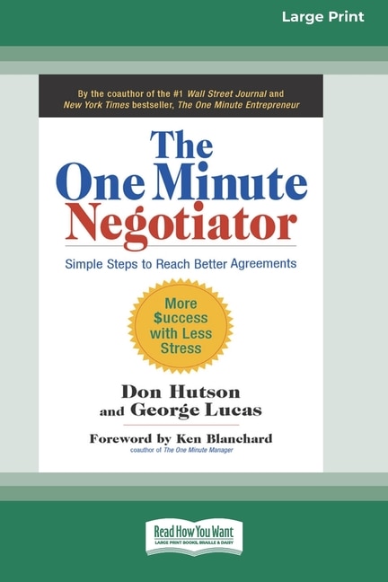 Front cover_The One Minute Negotiator