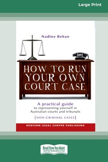 Front cover_How To Run Your Own Court Case