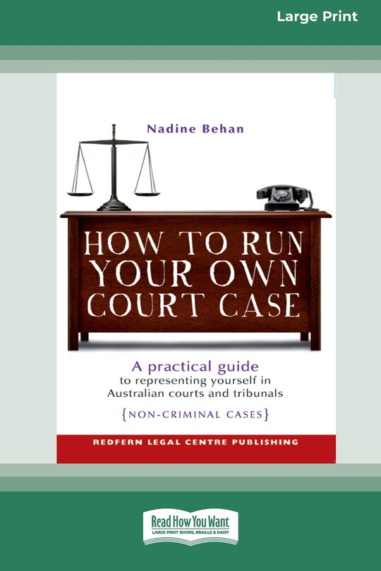 Front cover_How To Run Your Own Court Case
