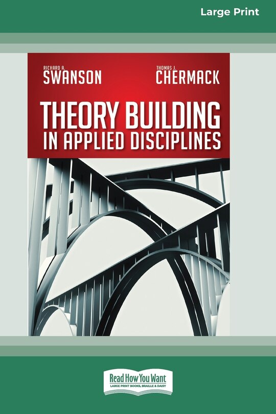 Couverture_Theory Building in Applied Disciplines (16pt Large Print Edition)