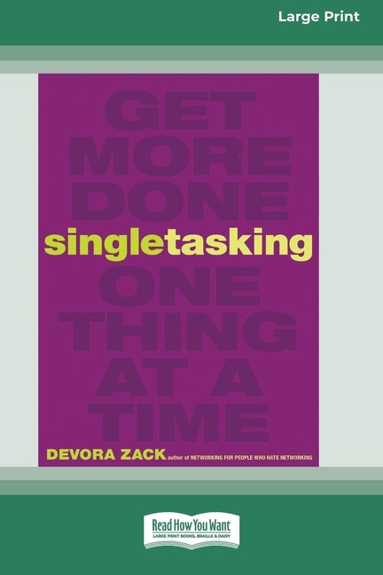 Front cover_Singletasking