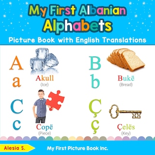 Front cover_My First Albanian Alphabets Picture Book With English Translations