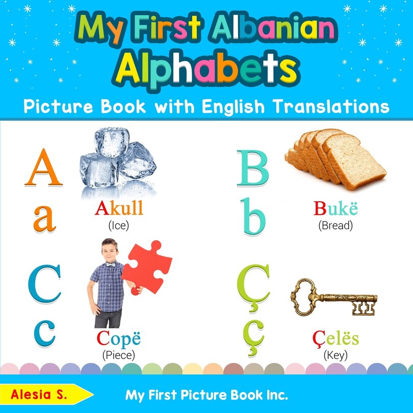 Front cover_My First Albanian Alphabets Picture Book With English Translations
